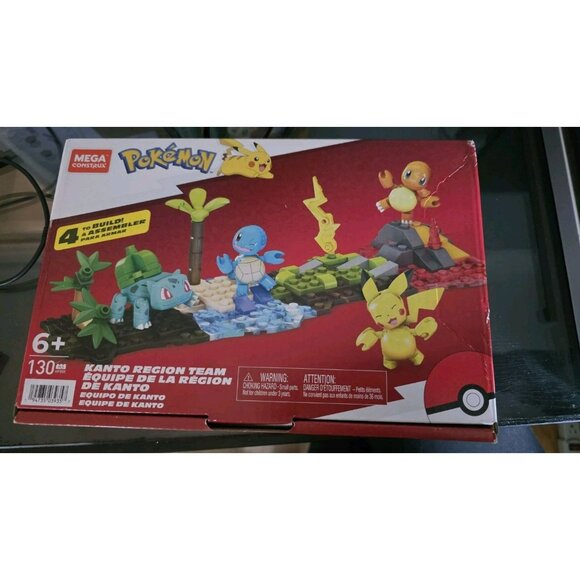 Pokemon Mega Construx: Kanto Region Team: Original Starters Building Set New - Picture 1 of 6